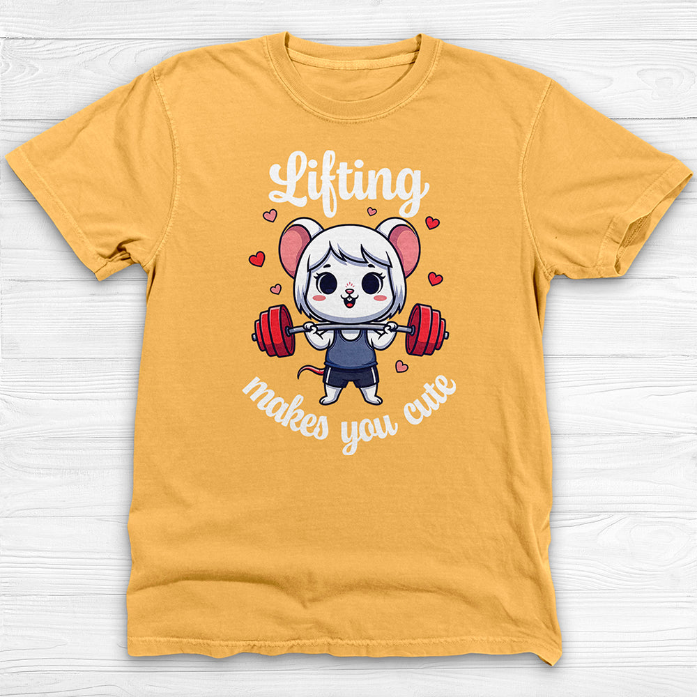 Lifting Makes You Cute Gym Shirt, Anime Style Workout Tee-T-Shirt-Gym Classics
