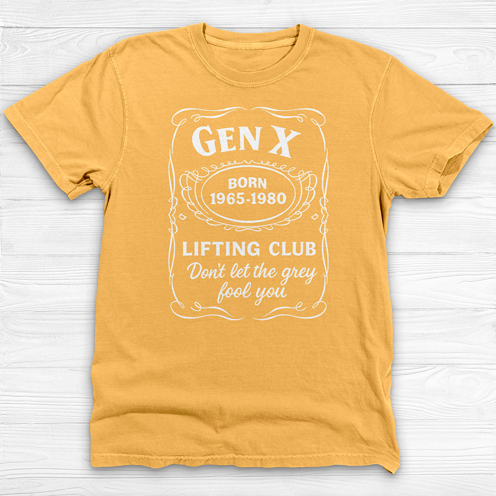 Gen X Gym Shirt Born 1965–1980, Fun Retro Style Fitness Tee-T-Shirt-Gym Classics