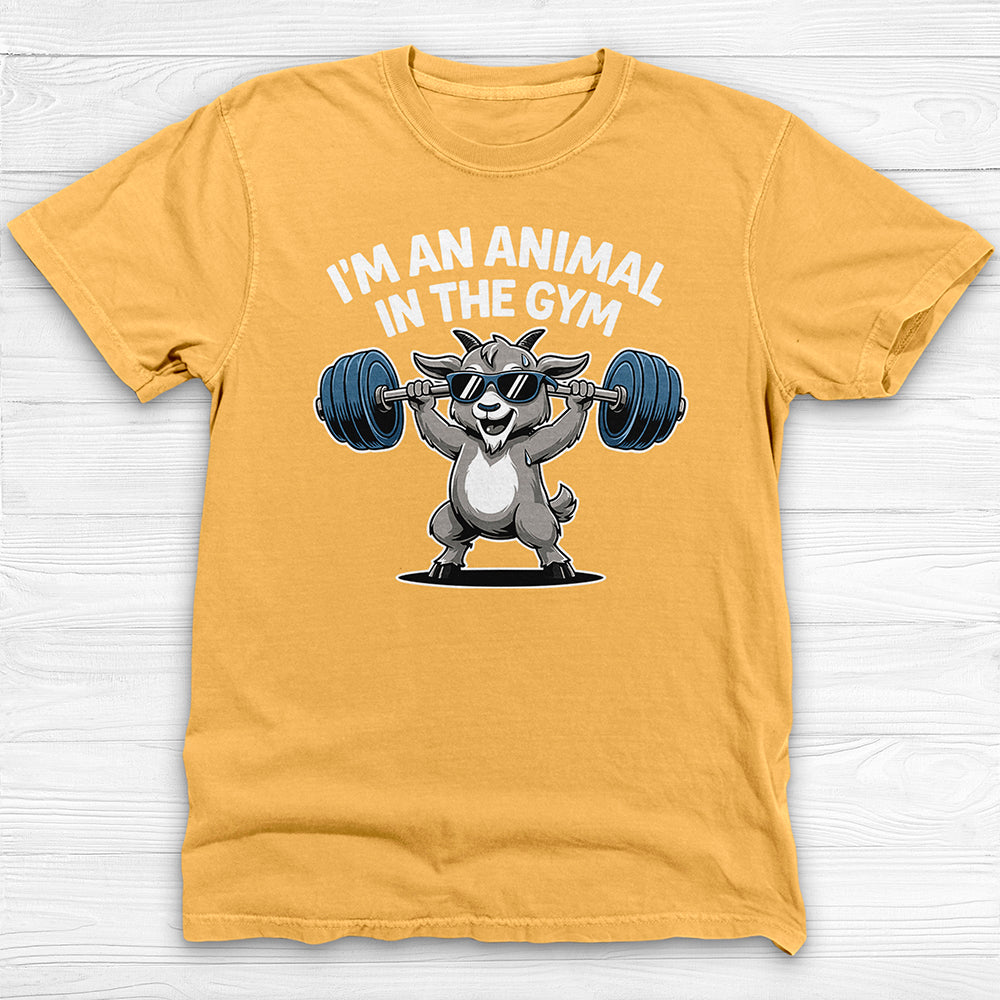 Cute Goat Gym Shirt, Funny Workout Tee or Pump Cover-T-Shirt-Gym Classics