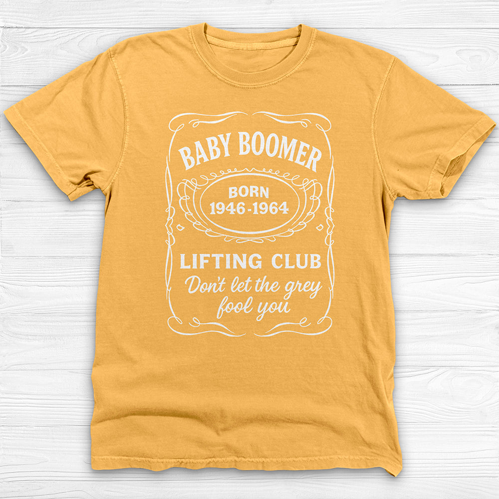 Baby Boomer Lifting Club Gym Tee-T-Shirt-Gym Classics