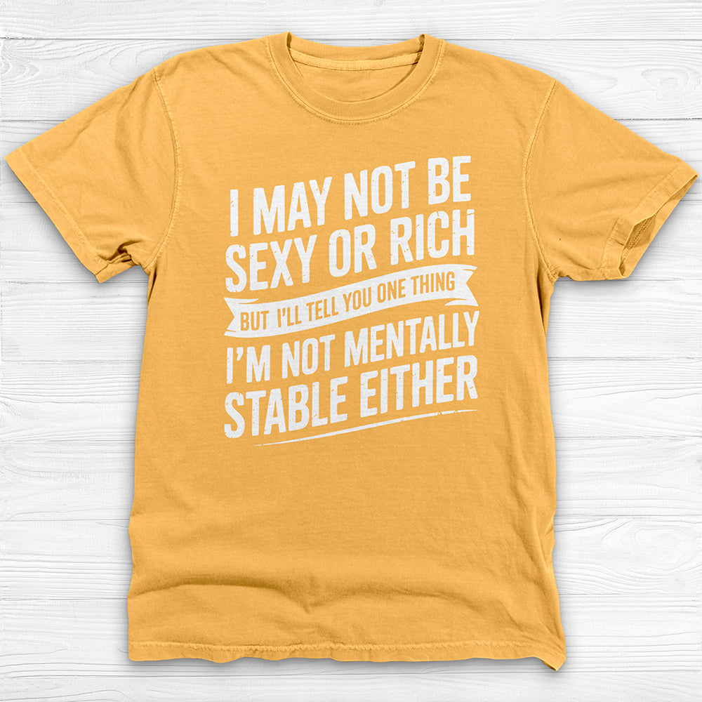 Not Sexy Or Rich Or Mentally Stable Either Funny Gym Tee-T-Shirt-Gym Classics