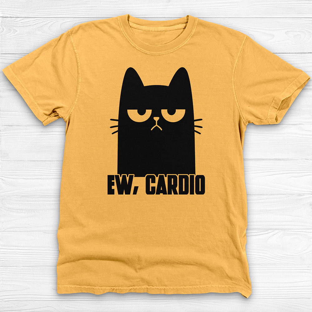 Funny Cat Hates Cardio Gym T-Shirt And Pump Cover