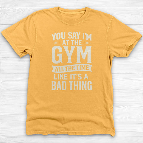 Happily Gym Addicted Workout Shirt, Fun Fitness Lover Tee