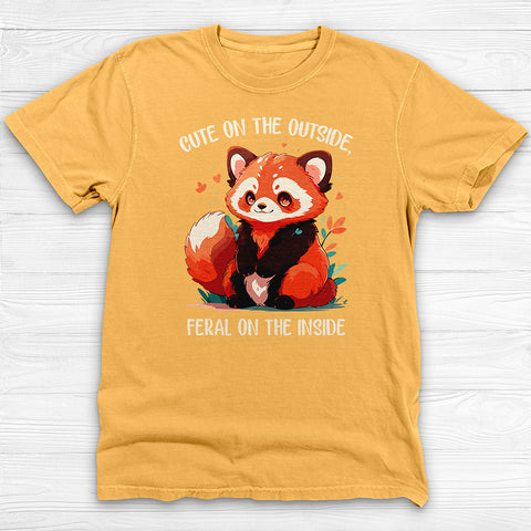 Cute But Feral Red Panda Gym Tee Or Pump Cover