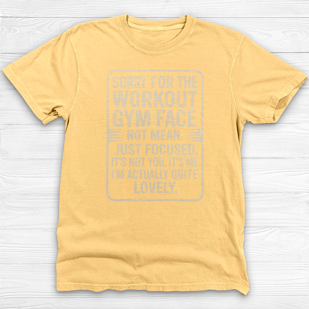 Funny Gym Face Workout Shirt, Women’s Motivational Fitness Tee-T-Shirt-Gym Classics