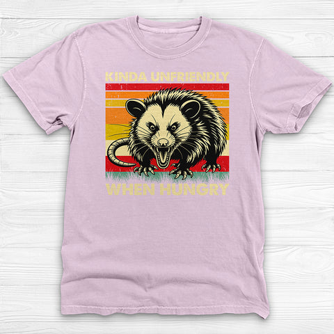 Kinda Unfriendly When Hungry Shirt - Cute Opossum Gym Tee