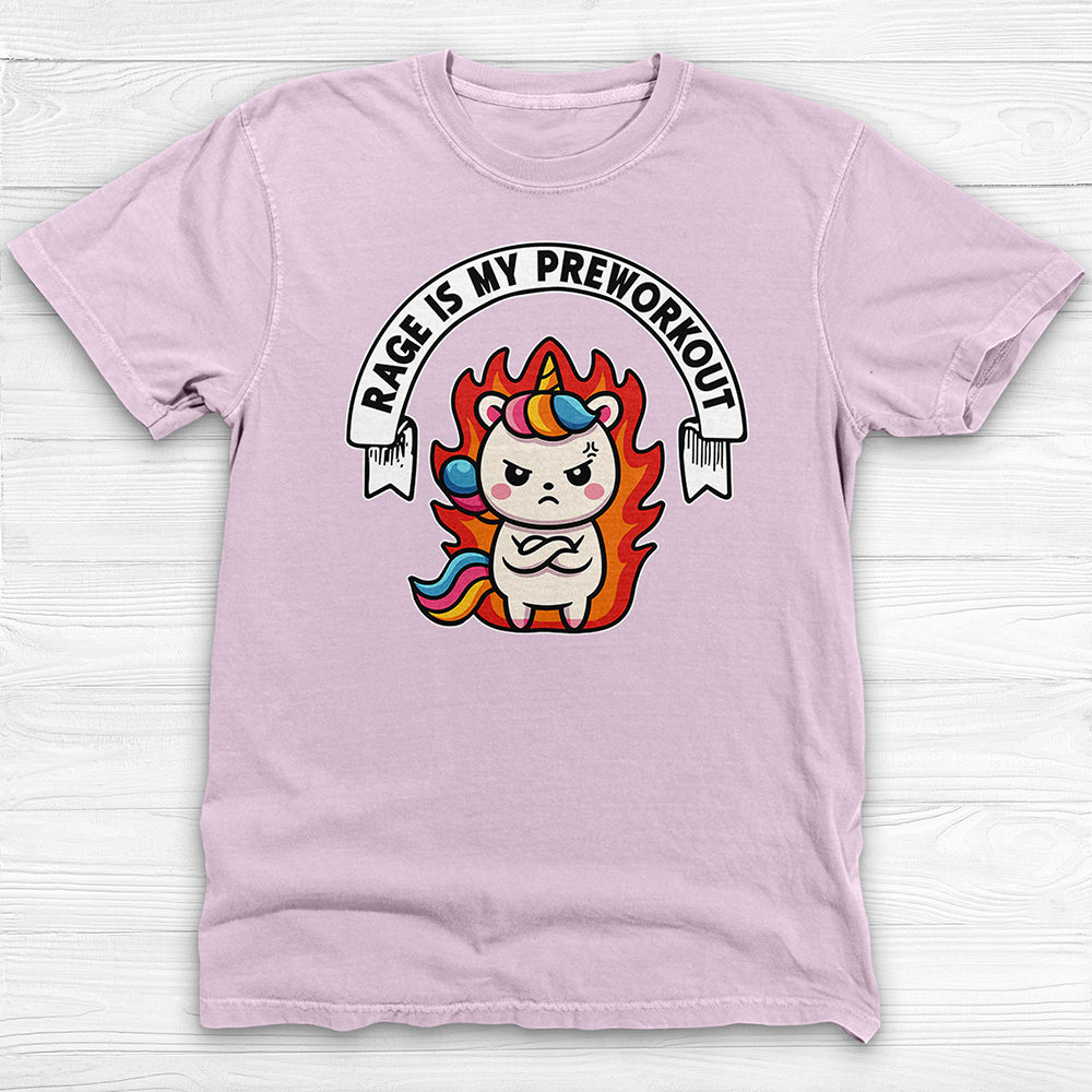 Rage Is My Preworkout Unicorn Shirt, Funny Gym Tee or Pump Cover-T-Shirt-Gym Classics