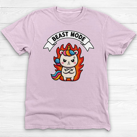Unicorn Beast Mode Funny Graphic Gym Shirt Or Pump Cover