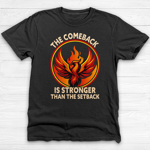 Phoenix Comeback Gym Shirt, Motivational Workout Tee for Lifters