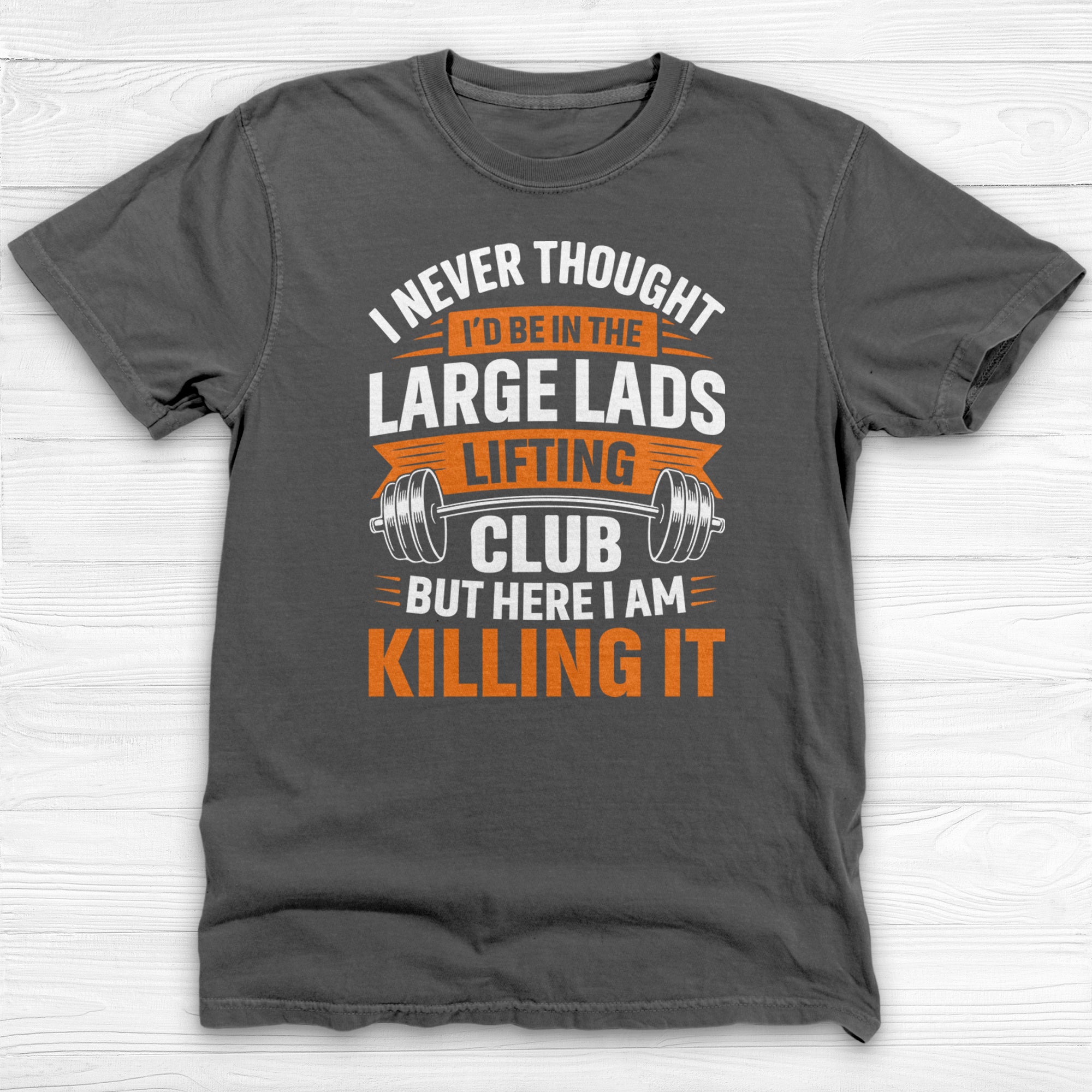 Large Lads Lifting Club Tee, Funny Heavy Lifter Gym Shirt-T-Shirt-Gym Classics