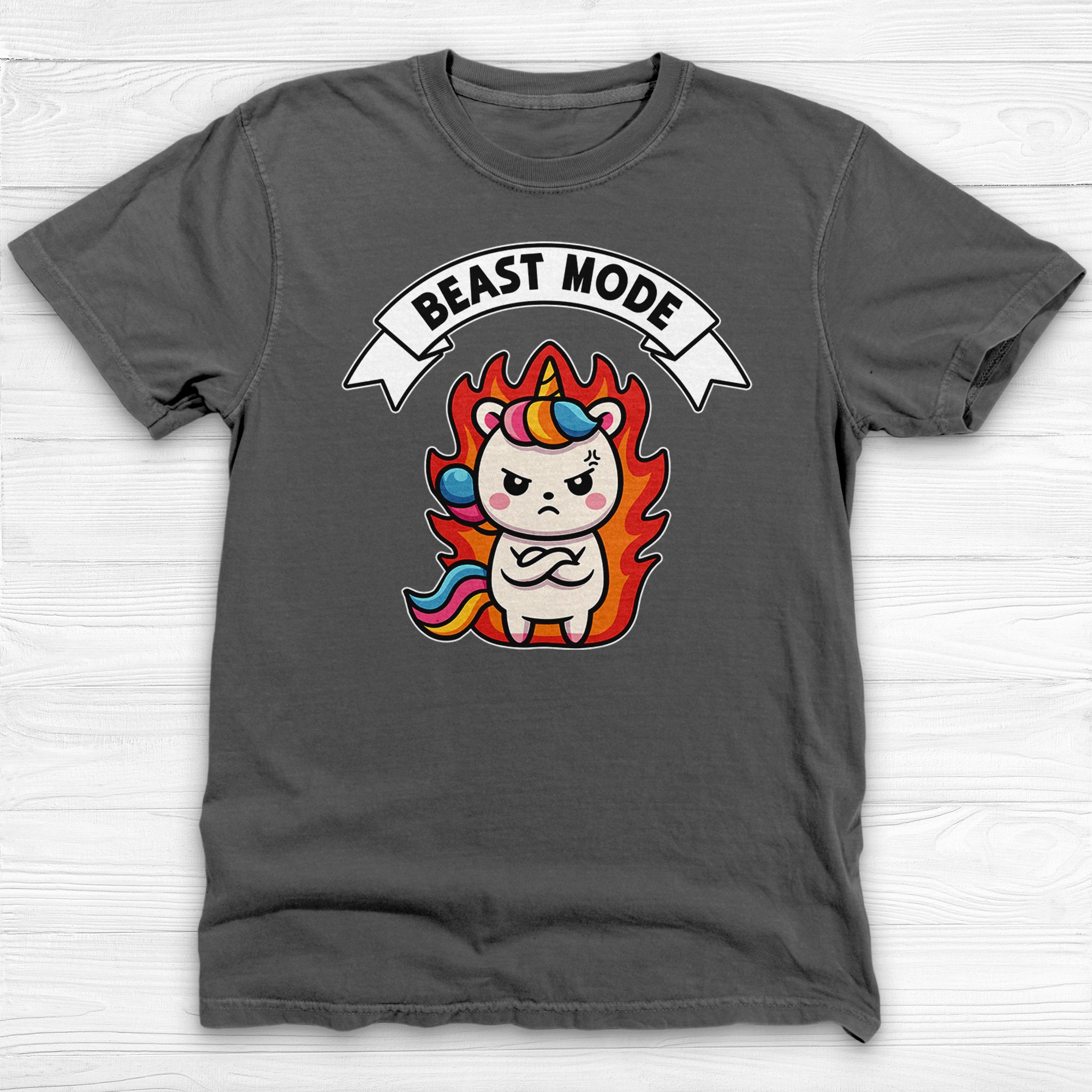 Unicorn Beast Mode Funny Graphic Gym Shirt Or Pump Cover-T-Shirt-Gym Classics