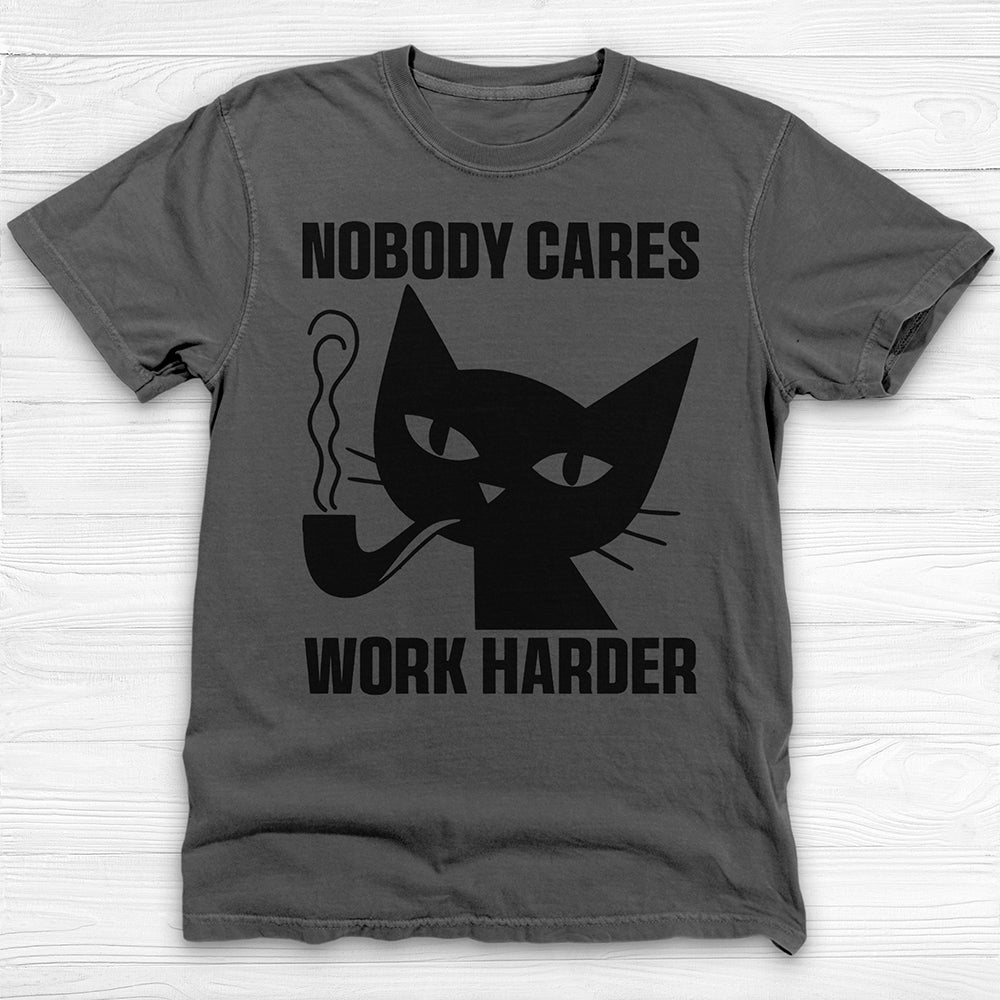 Nobody Cares Work Harder Philosophy Cat Gym Shirt-T-Shirt-Gym Classics