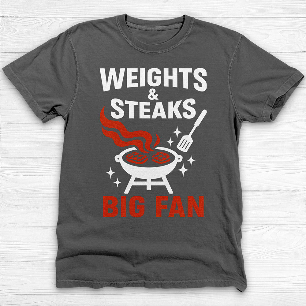Weights And Steaks Fan Gym Tee Or Pump Cover-T-Shirt-Gym Classics