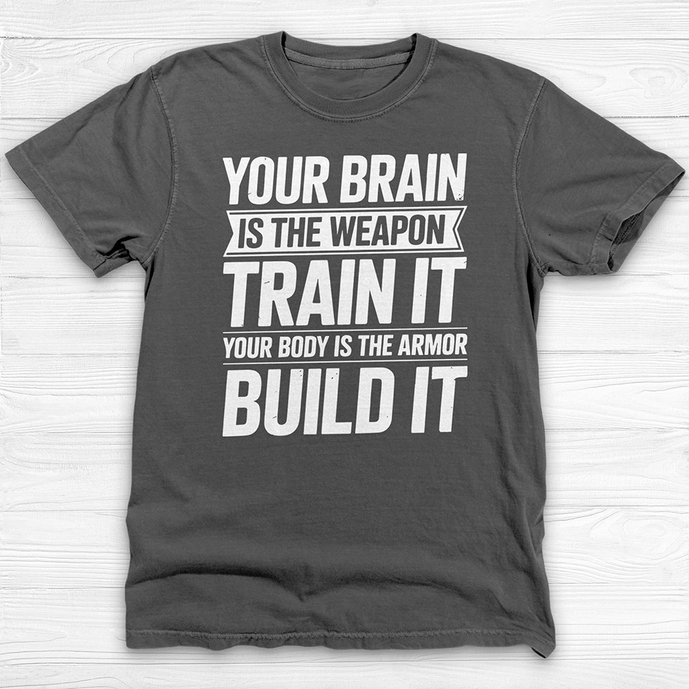Mindset Brain And Body Motivational Gym Shirt Or Pump Cover-T-Shirt-Gym Classics