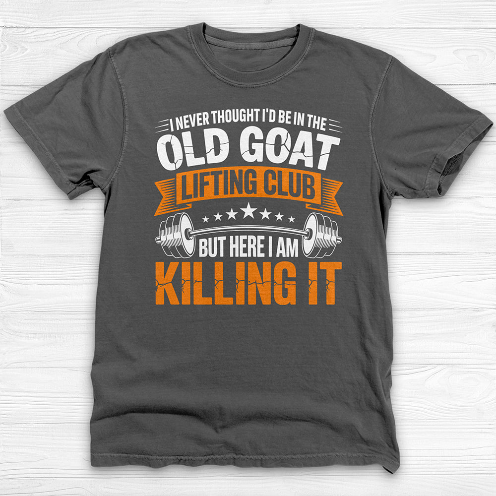 Old Goat Lifting Club Gym Tee, Gift for Gym Lovers-T-Shirt-Gym Classics