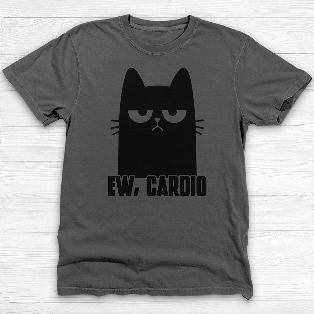 Funny Cat Hates Cardio Gym T-Shirt And Pump Cover