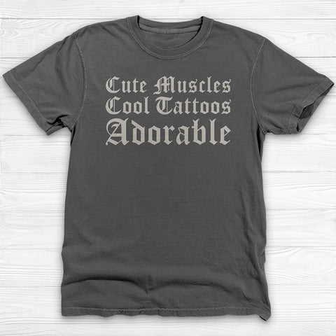 Confident Gym Girl Shirt, Muscles & Tattoos Cute Workout Tee