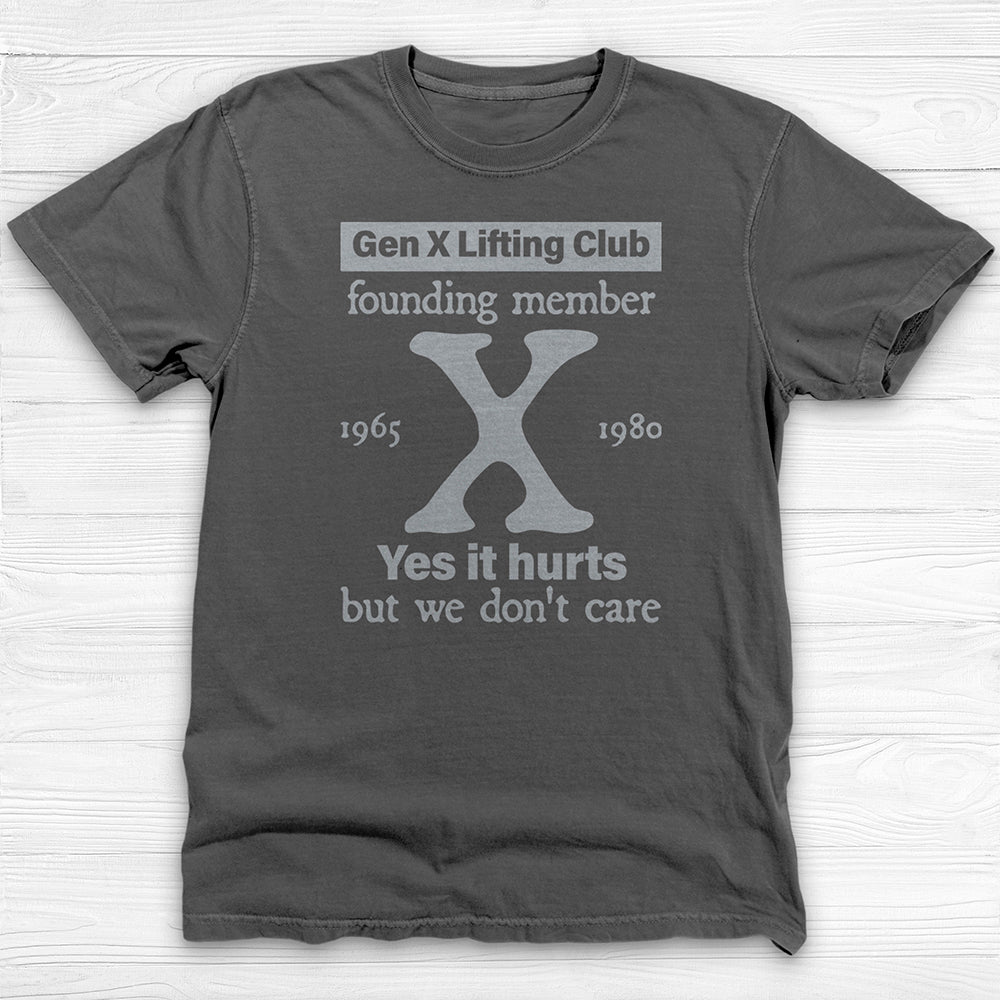 Gen X Lifting Club Shirt, Vintage Nostalgic Gym Tee