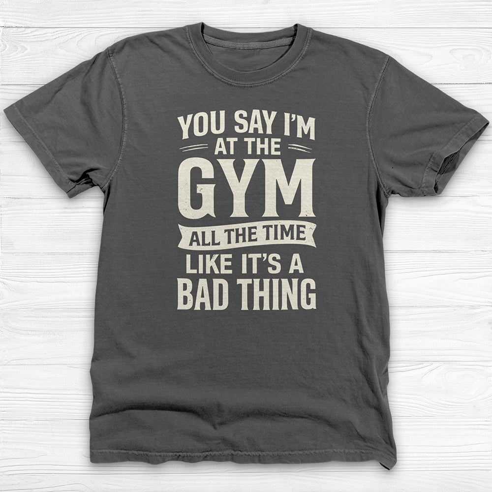 Happily Gym Addicted Workout Shirt, Fun Fitness Lover Tee