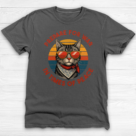 Peace and War Retro Cat Gym Shirt or Pump Cover