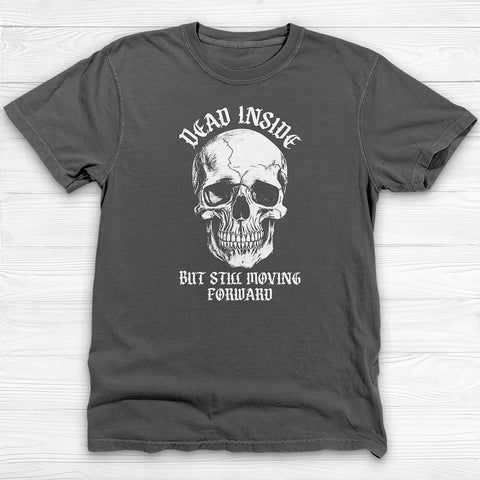 Dead Inside Still Moving Skull Gym Shirt, Stress & Strength Tee