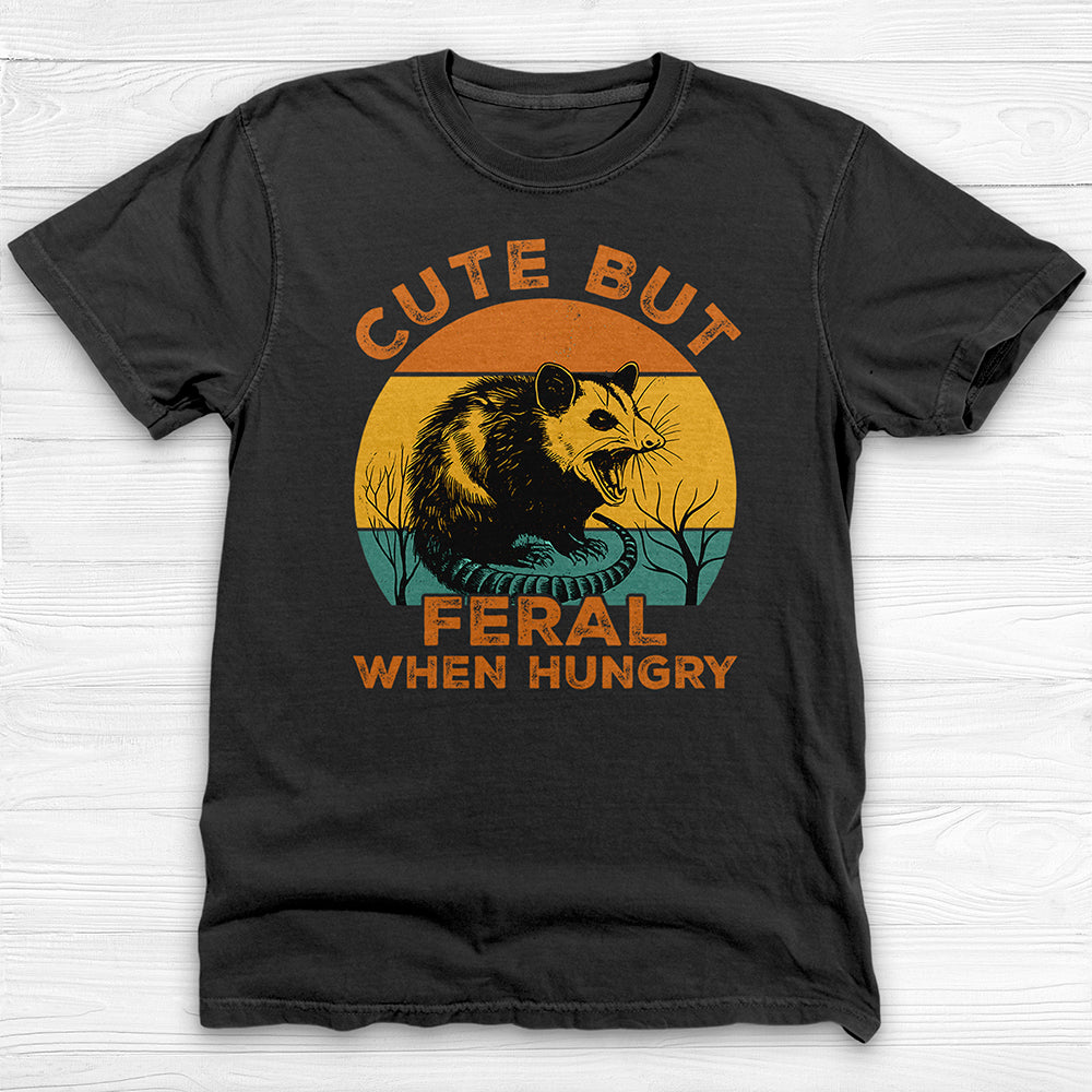 Cute But Feral When Hungry Gym Shirt, Funny Animal Lover Tee-T-Shirt-Gym Classics
