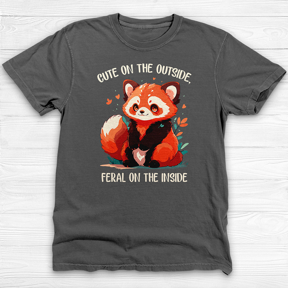 Cute But Feral Red Panda Gym Tee Or Pump Cover-T-Shirt-Gym Classics
