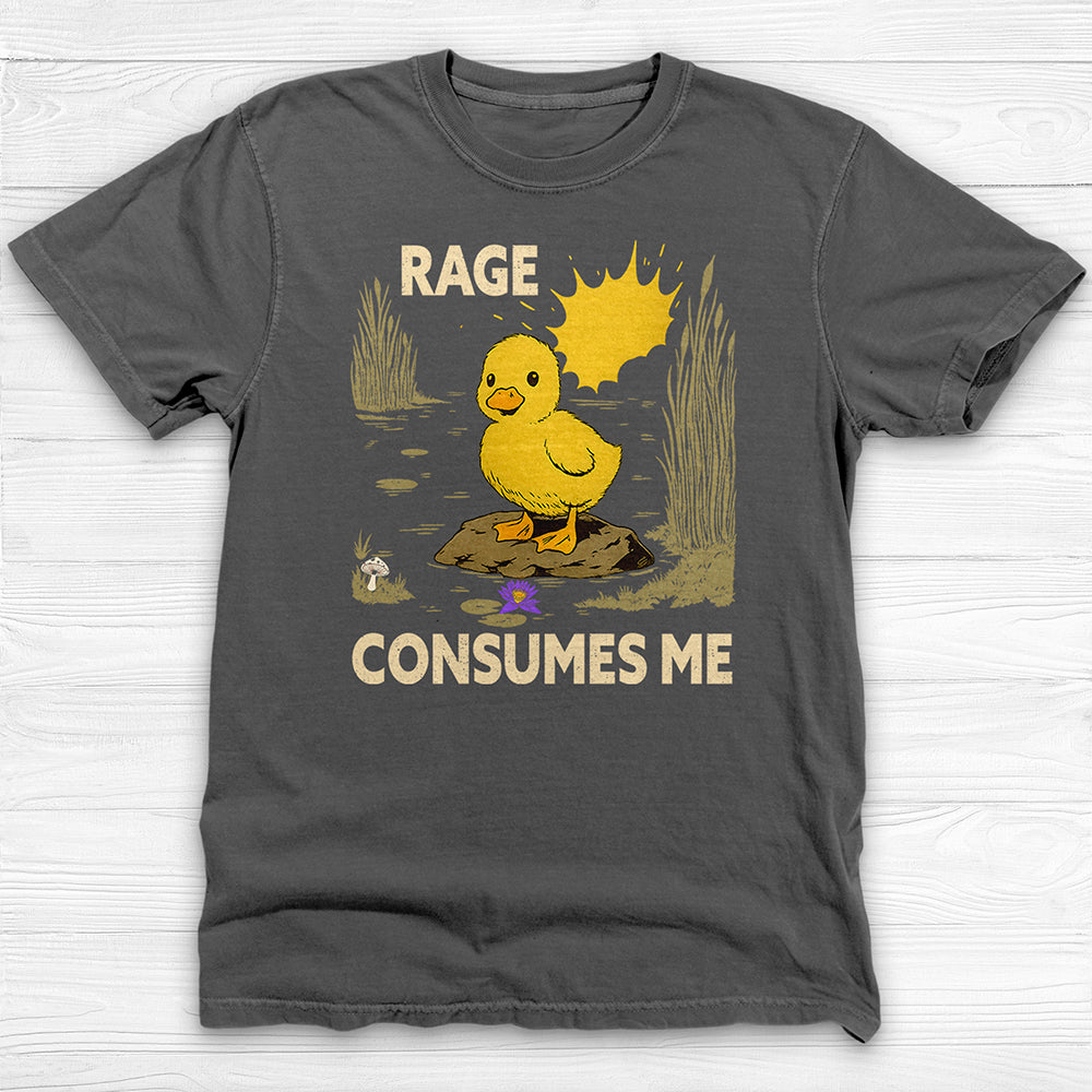 Rage Consumes Me Baby Duck Shirt, Fun Workout Tee-T-Shirt-Gym Classics