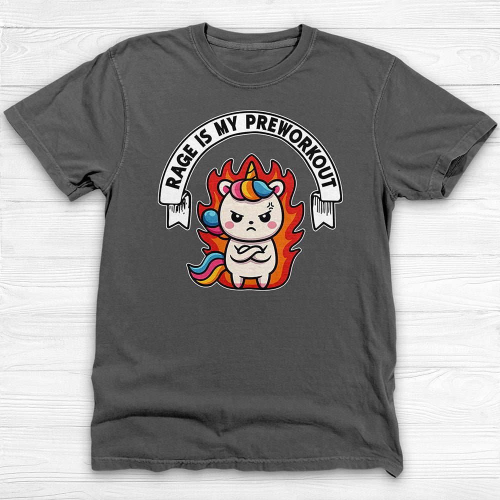 Rage Is My Preworkout Unicorn Shirt, Funny Gym Tee or Pump Cover-T-Shirt-Gym Classics