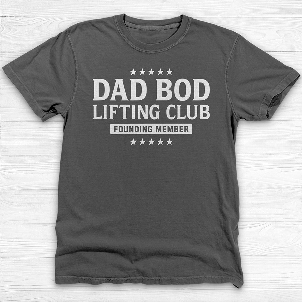 Dad Bod Lifting Club T-Shirt, Funny Dad Workout Tee-T-Shirt-Gym Classics