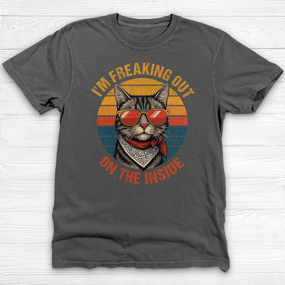 Freaking Out On The Inside Funny Gym Shirt Or Pump Cover-T-Shirt-Gym Classics