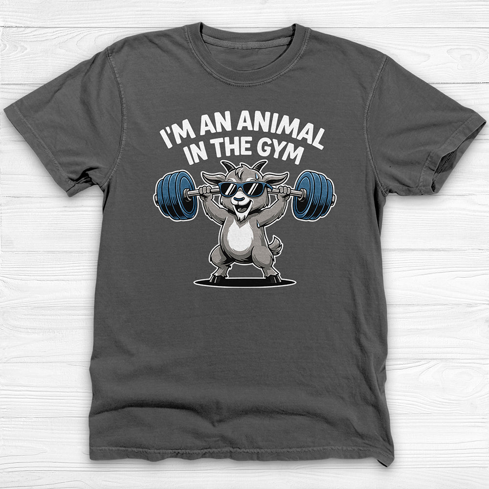 Cute Goat Gym Shirt, Funny Workout Tee or Pump Cover-T-Shirt-Gym Classics