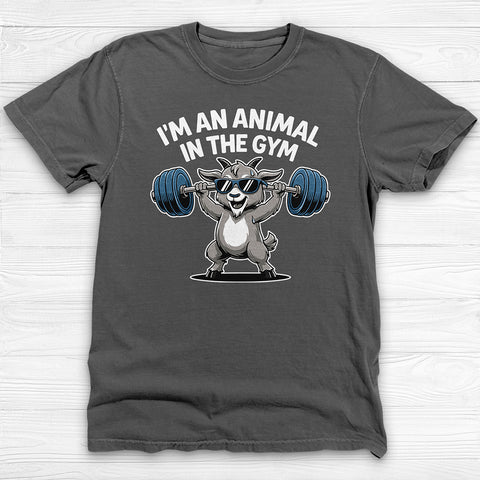 Cute Goat Gym Shirt, Funny Workout Tee or Pump Cover