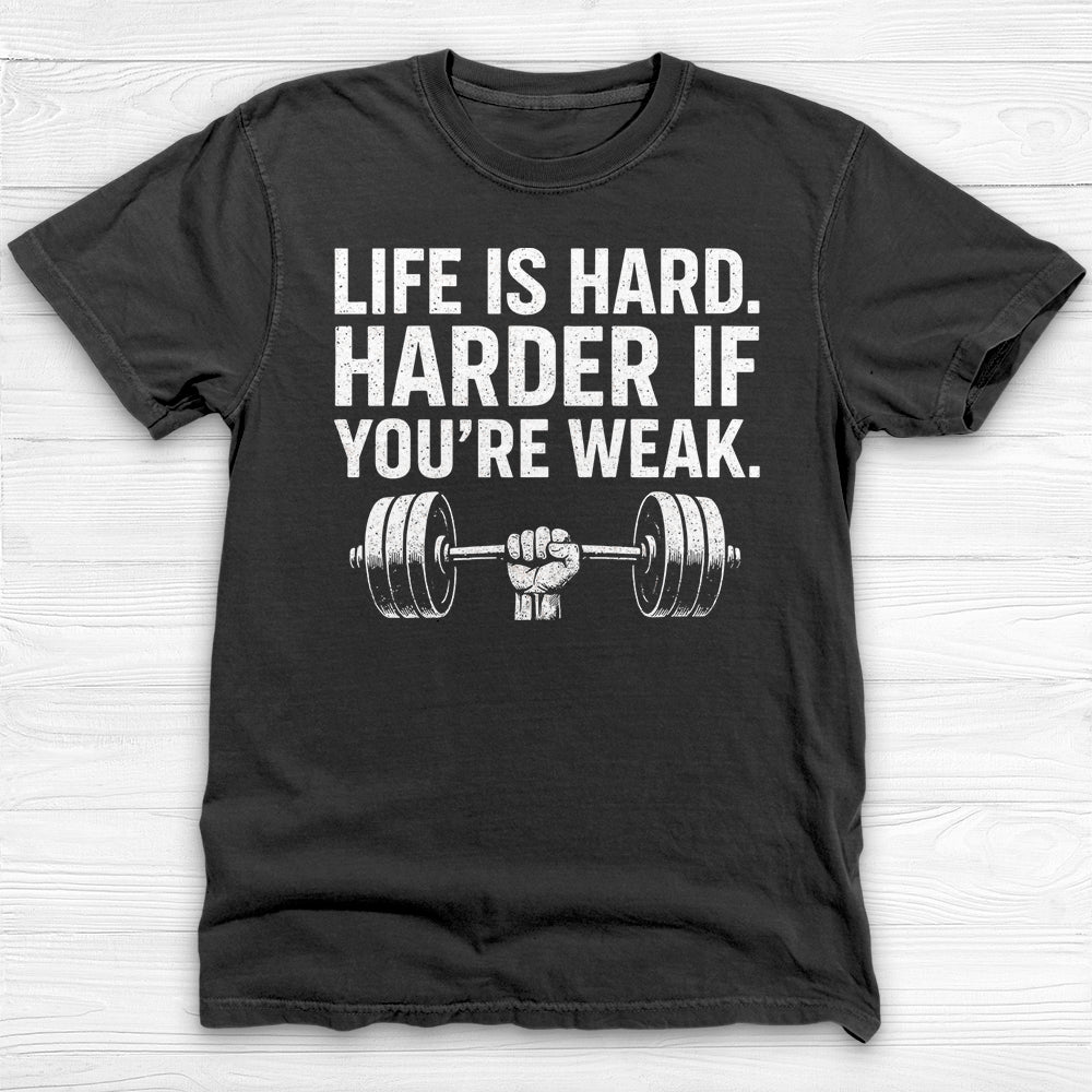 Life Is Hard Keep Lifting Gym Shirt, Motivational Workout Tee-T-Shirt-Gym Classics