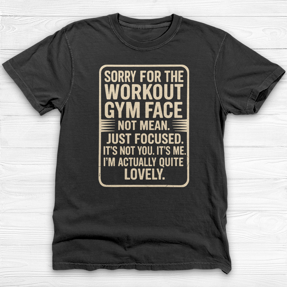 Funny Gym Face Workout Shirt, Women’s Motivational Fitness Tee-T-Shirt-Gym Classics