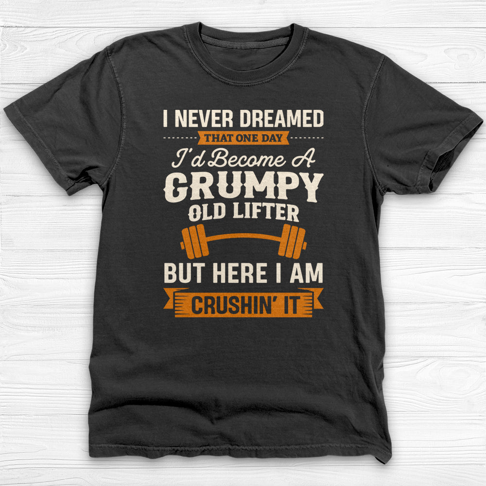 Grumpy Old Lifter T-Shirt, Funny Weightlifting Gym Humor Tee-T-Shirt-Gym Classics