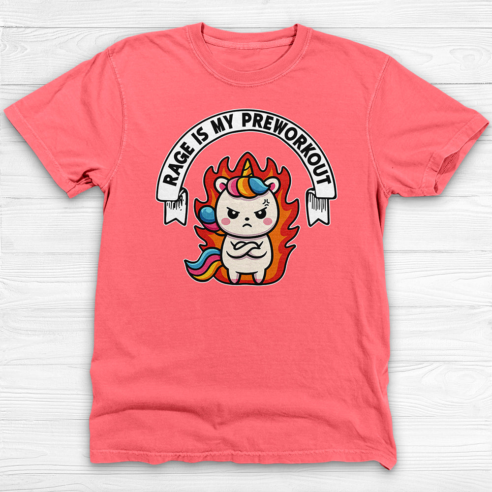 Rage Is My Preworkout Unicorn Shirt, Funny Gym Tee or Pump Cover-T-Shirt-Gym Classics