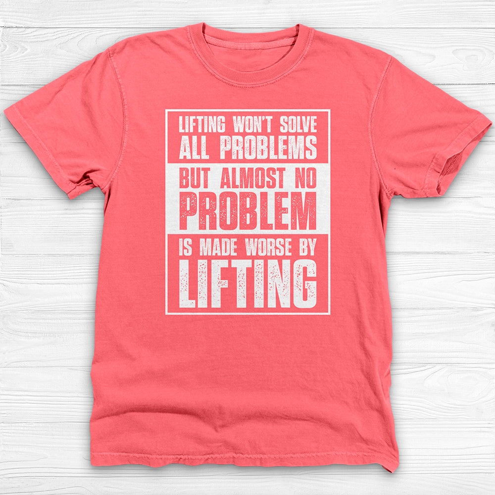 Lifting Solves Problems Gym Shirt Or Pump Cover-T-Shirt-Gym Classics