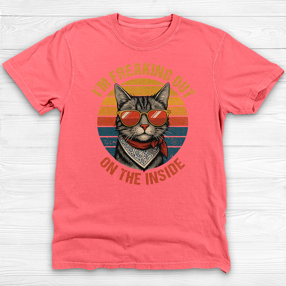 Freaking Out On The Inside Funny Gym Shirt Or Pump Cover-T-Shirt-Gym Classics