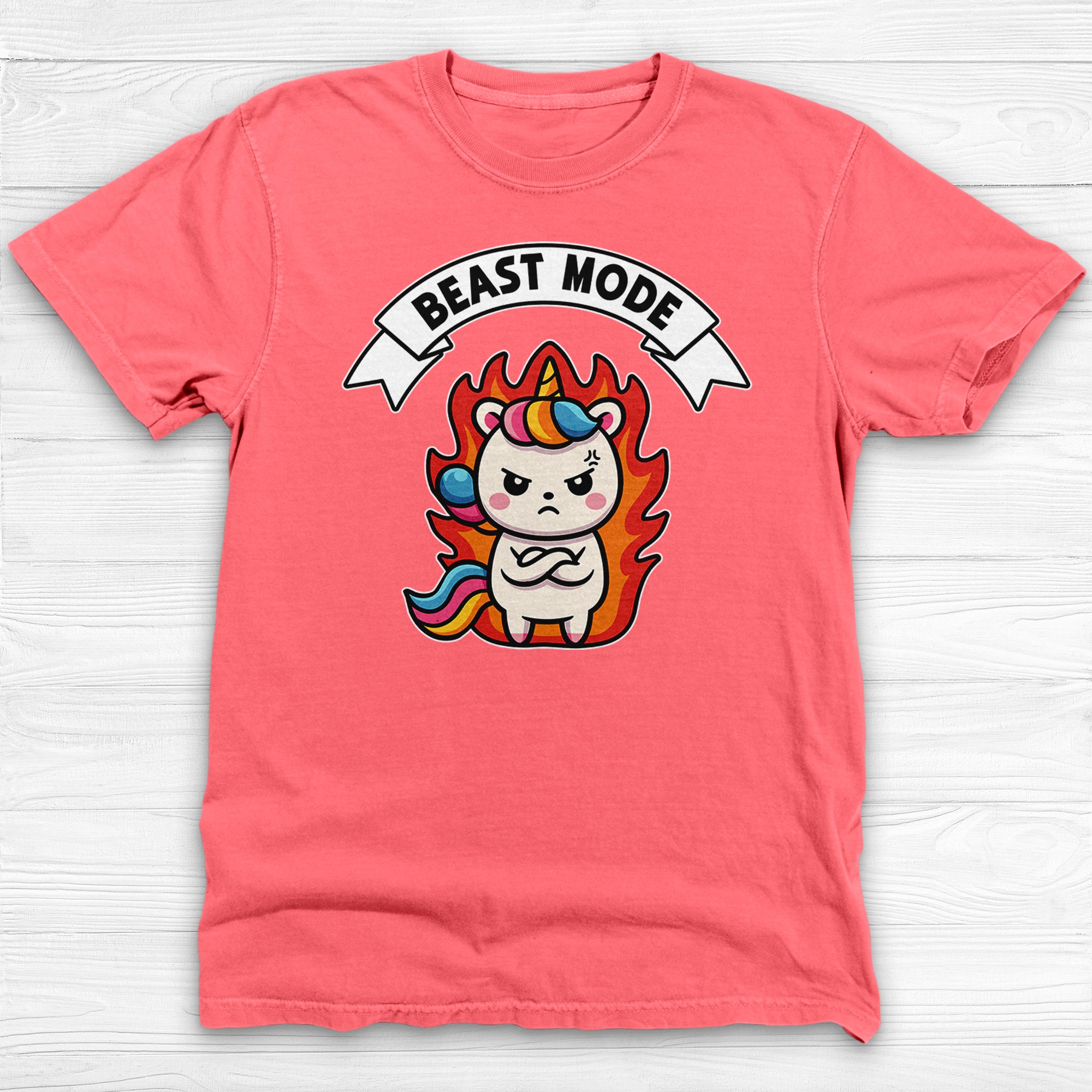 Unicorn Beast Mode Funny Graphic Gym Shirt Or Pump Cover-T-Shirt-Gym Classics
