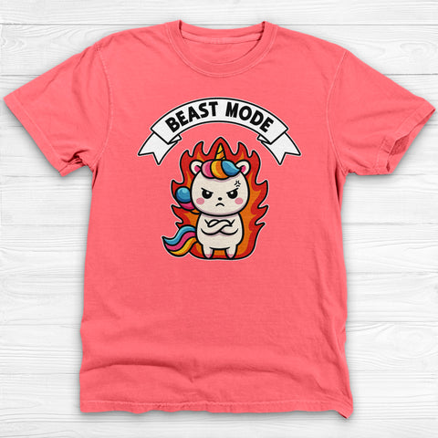 Unicorn Beast Mode Funny Graphic Gym Shirt Or Pump Cover