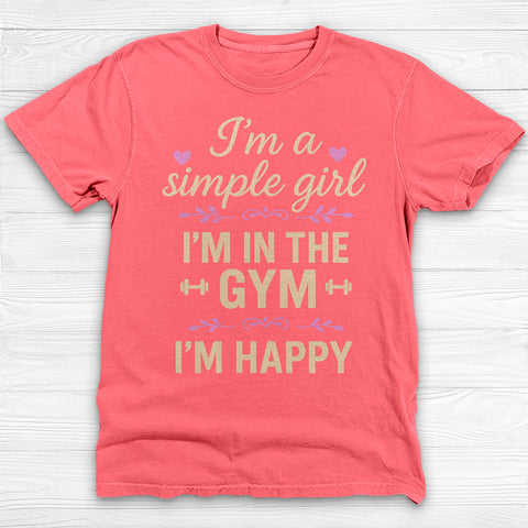 The Gym Makes Me Happy, Strong Women’s Workout Tee