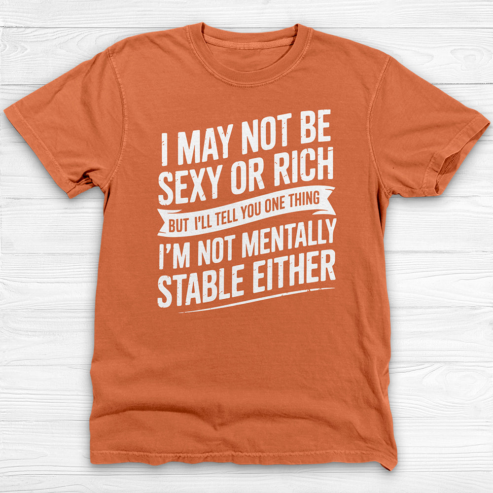 Not Sexy Or Rich Or Mentally Stable Either Funny Gym Tee-T-Shirt-Gym Classics
