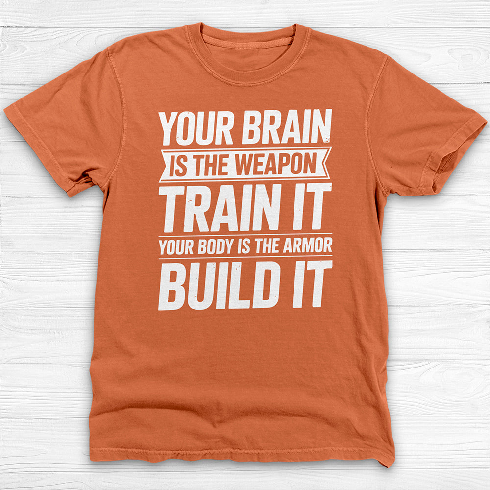 Mindset Brain And Body Motivational Gym Shirt Or Pump Cover-T-Shirt-Gym Classics