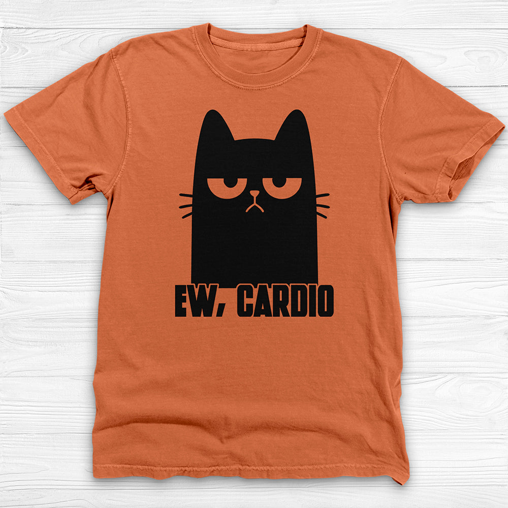 Funny Cat Hates Cardio Gym T-Shirt And Pump Cover