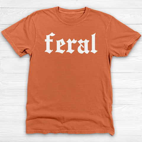Feral Attitude Fitness Tee, Funny Conversation-Starter