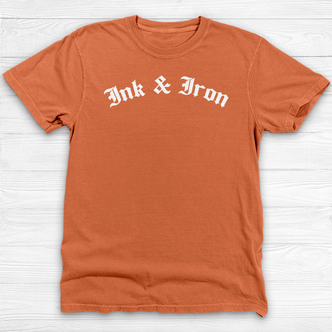 Ink & Iron Unisex Garment-Dyed T-Shirt - Vintage Vibe Gym Tee